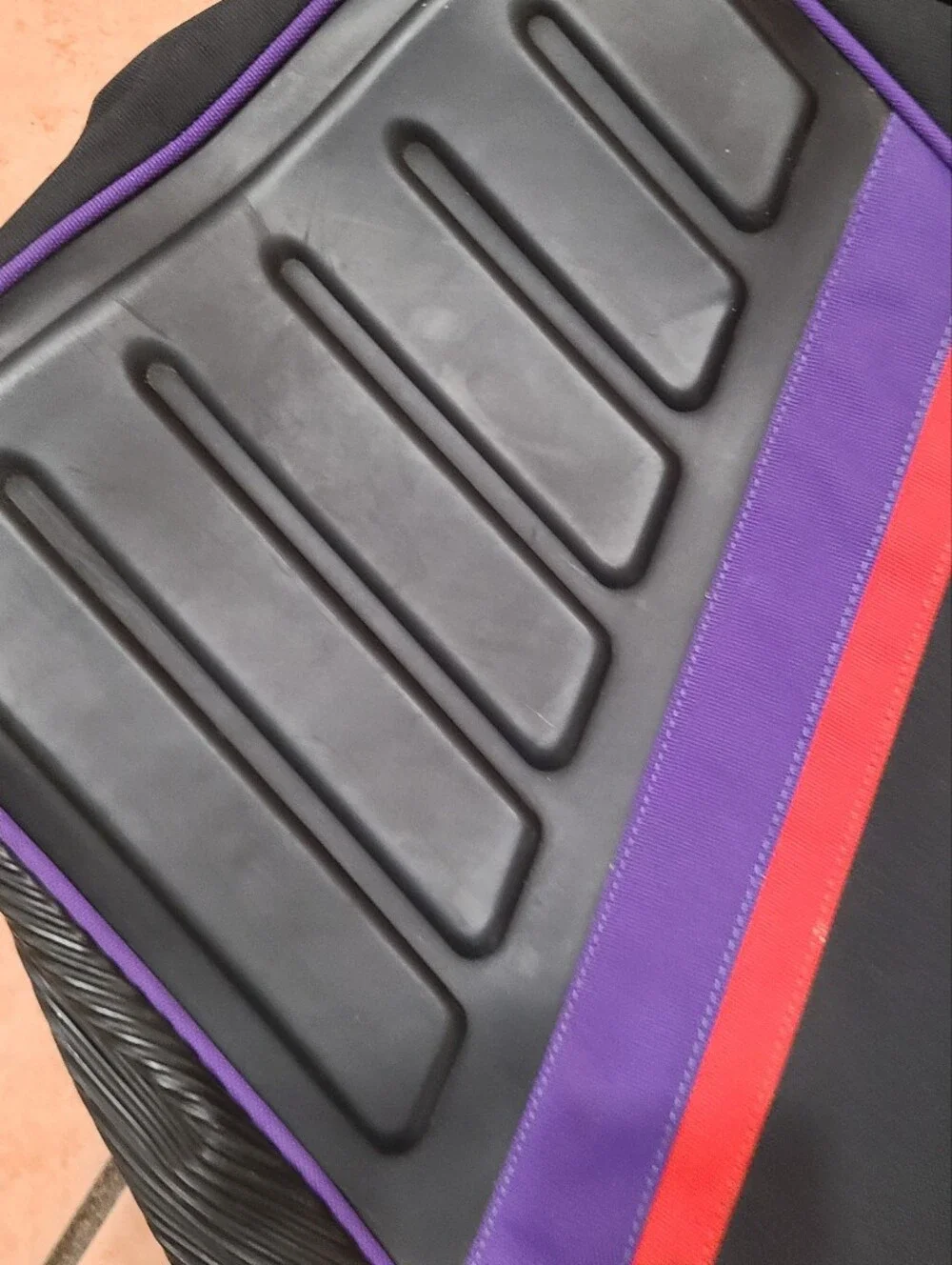 Vintage TaylorMade Golf Travel Bag Cover Black Purple 90s Retro